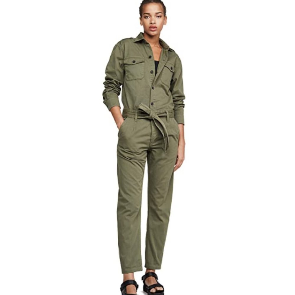 Current/Elliott Mele Coverall Jumpsuit in Agave size S NWT